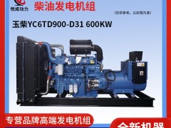 600KW玉柴柴油發(fā)電機(jī)組 YC6TD900-D31車間視頻